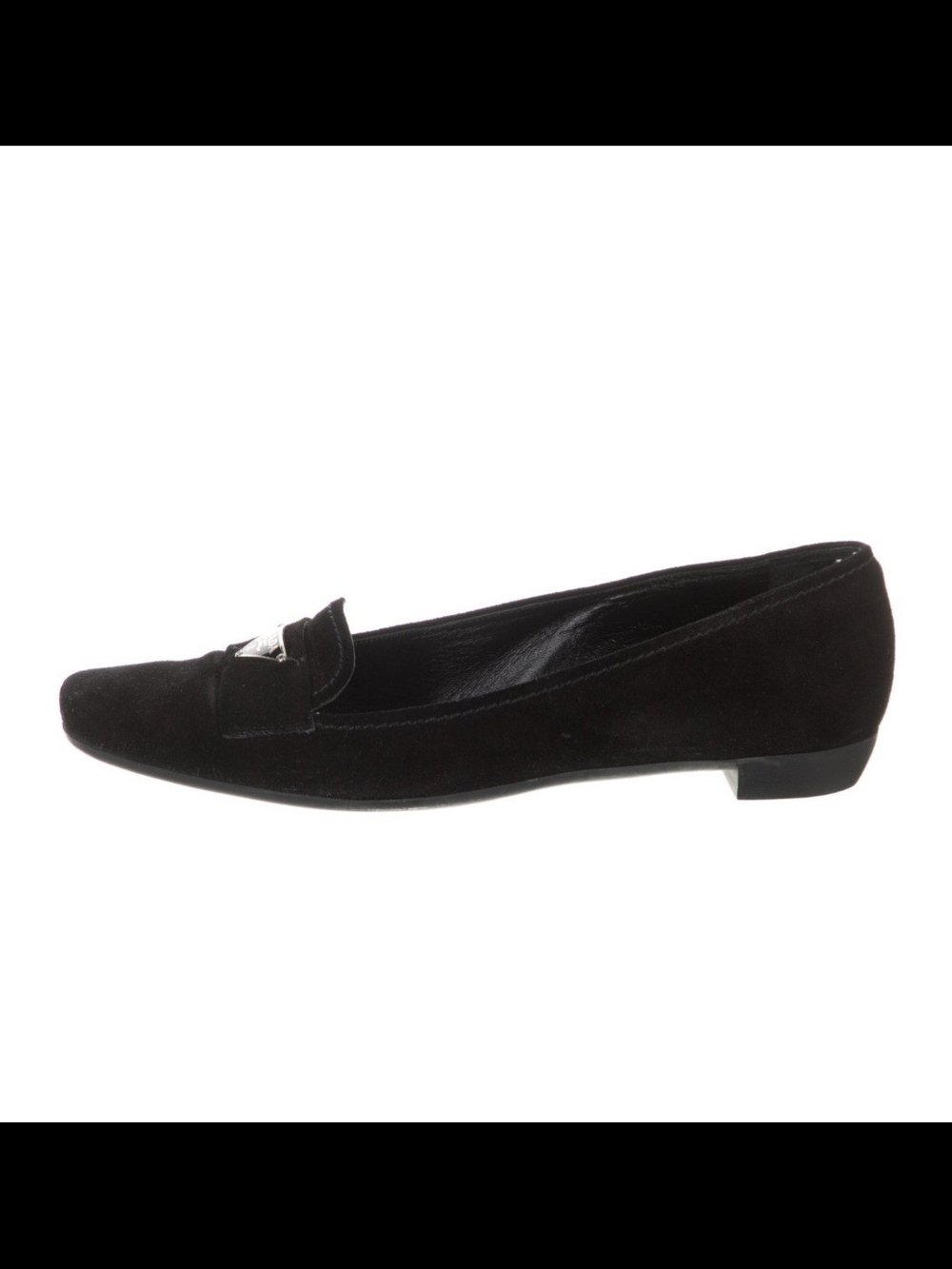 Prada Black Suede Women's Loafers - Picture 3 of 4